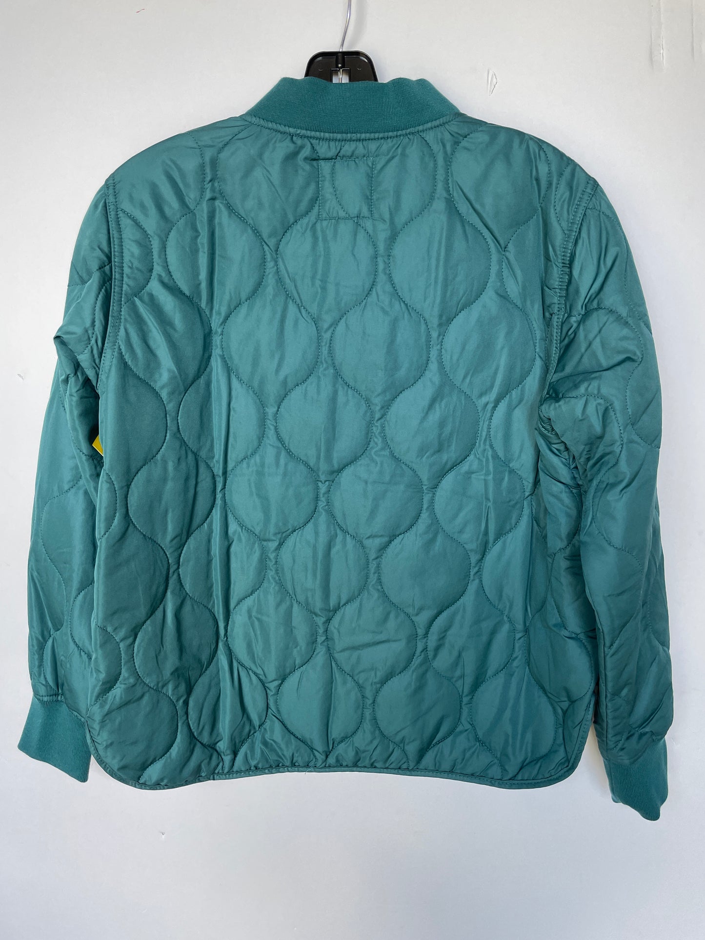 Jacket Puffer & Quilted By Thread And Supply In Teal, Size: S