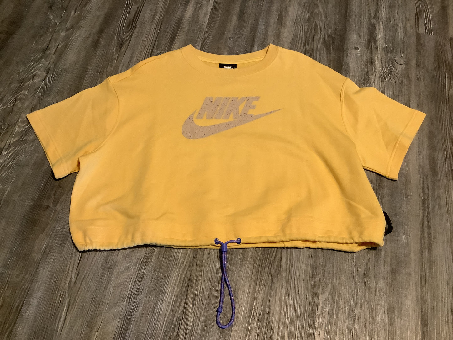 Top Short Sleeve By Nike Apparel In Yellow, Size: Xl