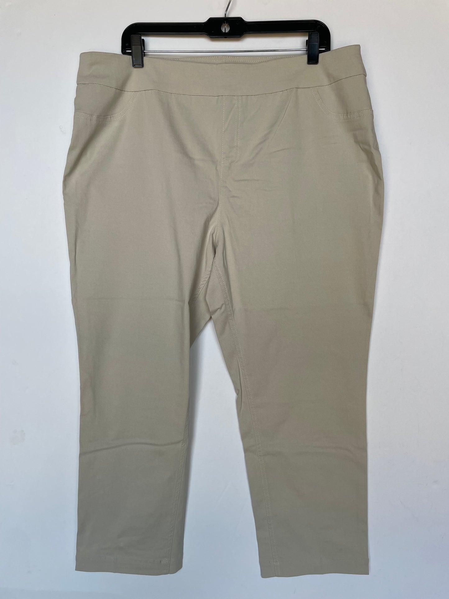 Pants Cropped By Soft Surroundings In Tan, Size: 20