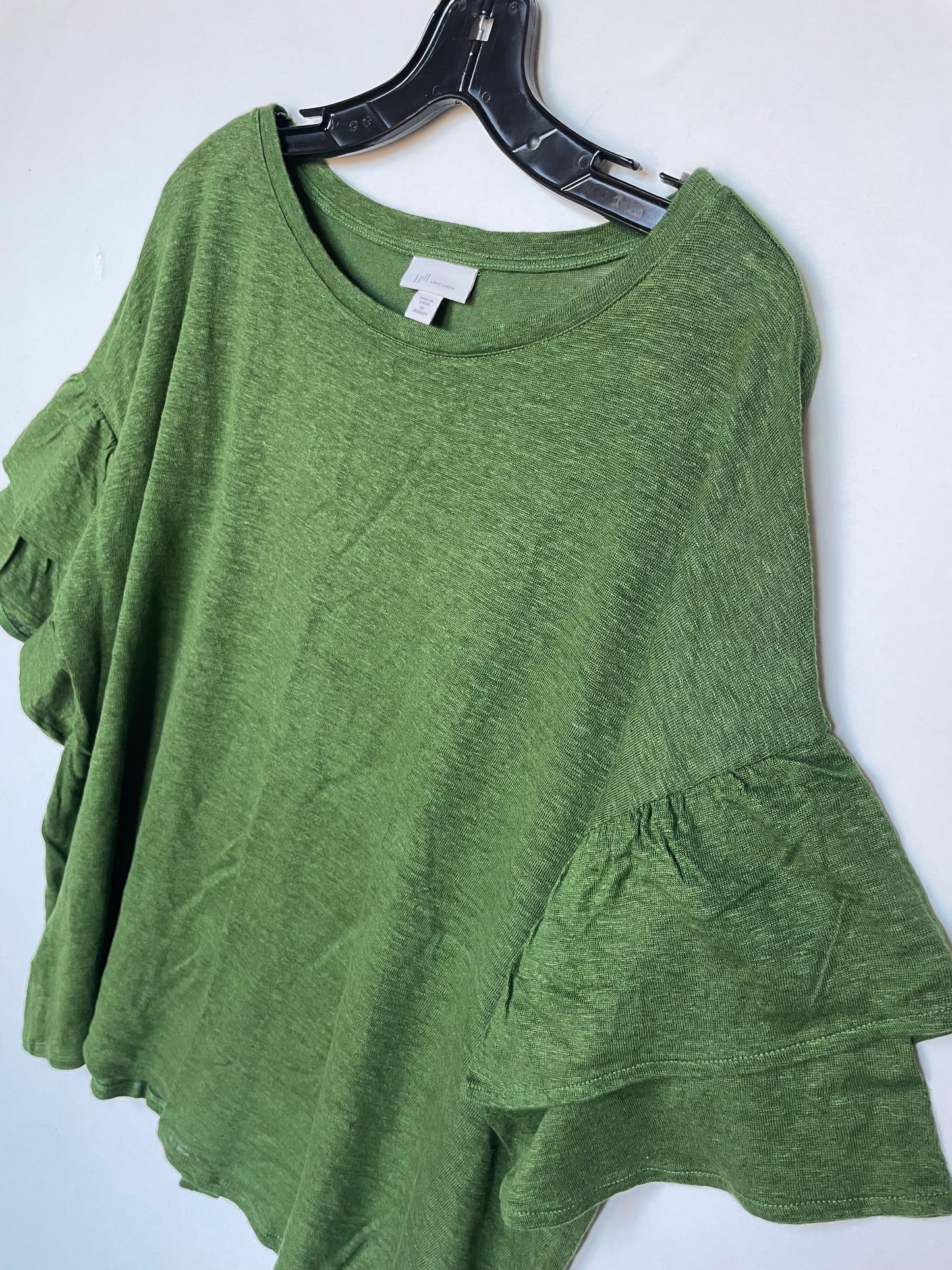 Top Short Sleeve By J. Jill In Green, Size: 2x