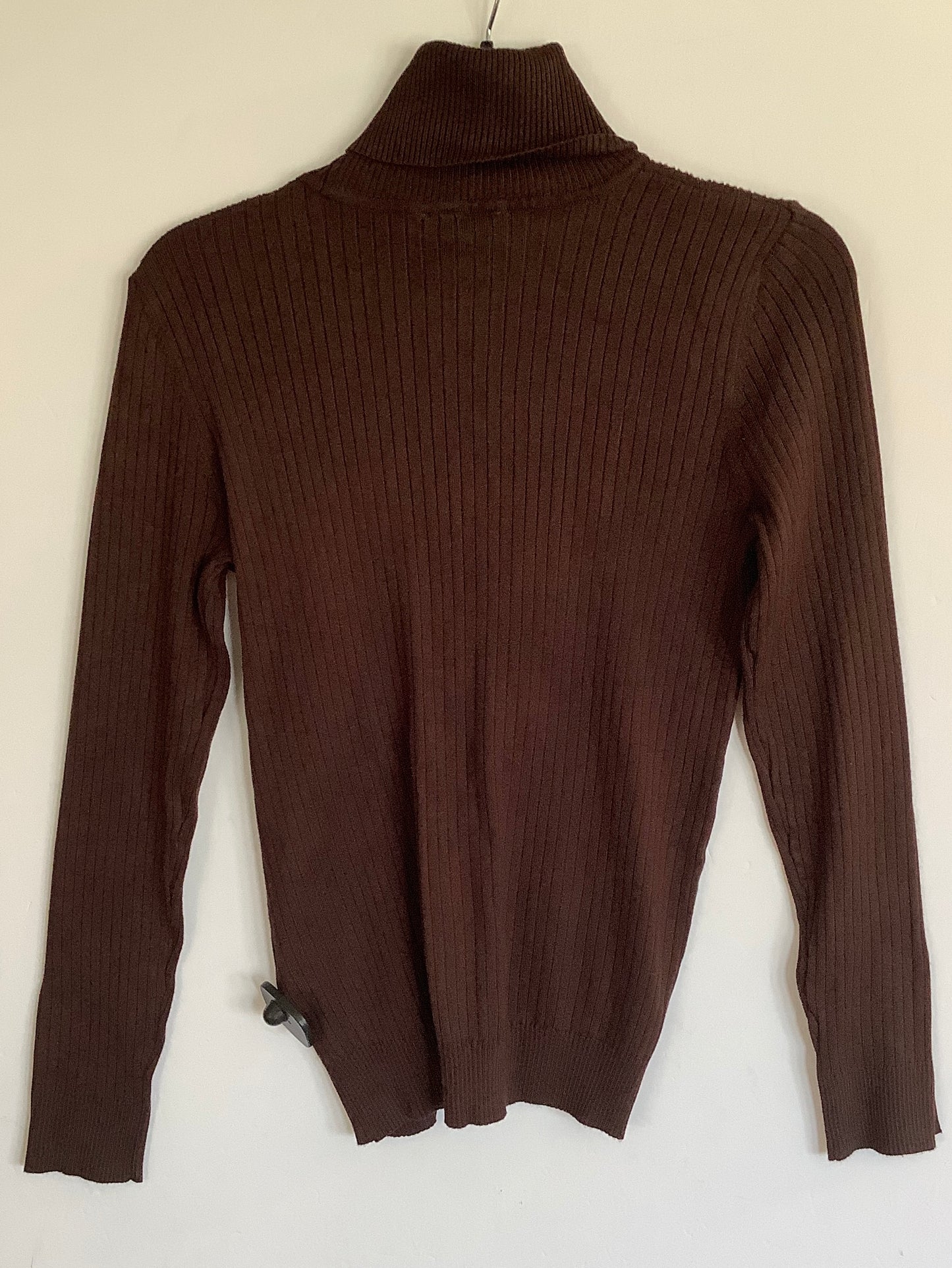 Top Long Sleeve By Calvin Klein In Brown, Size: S