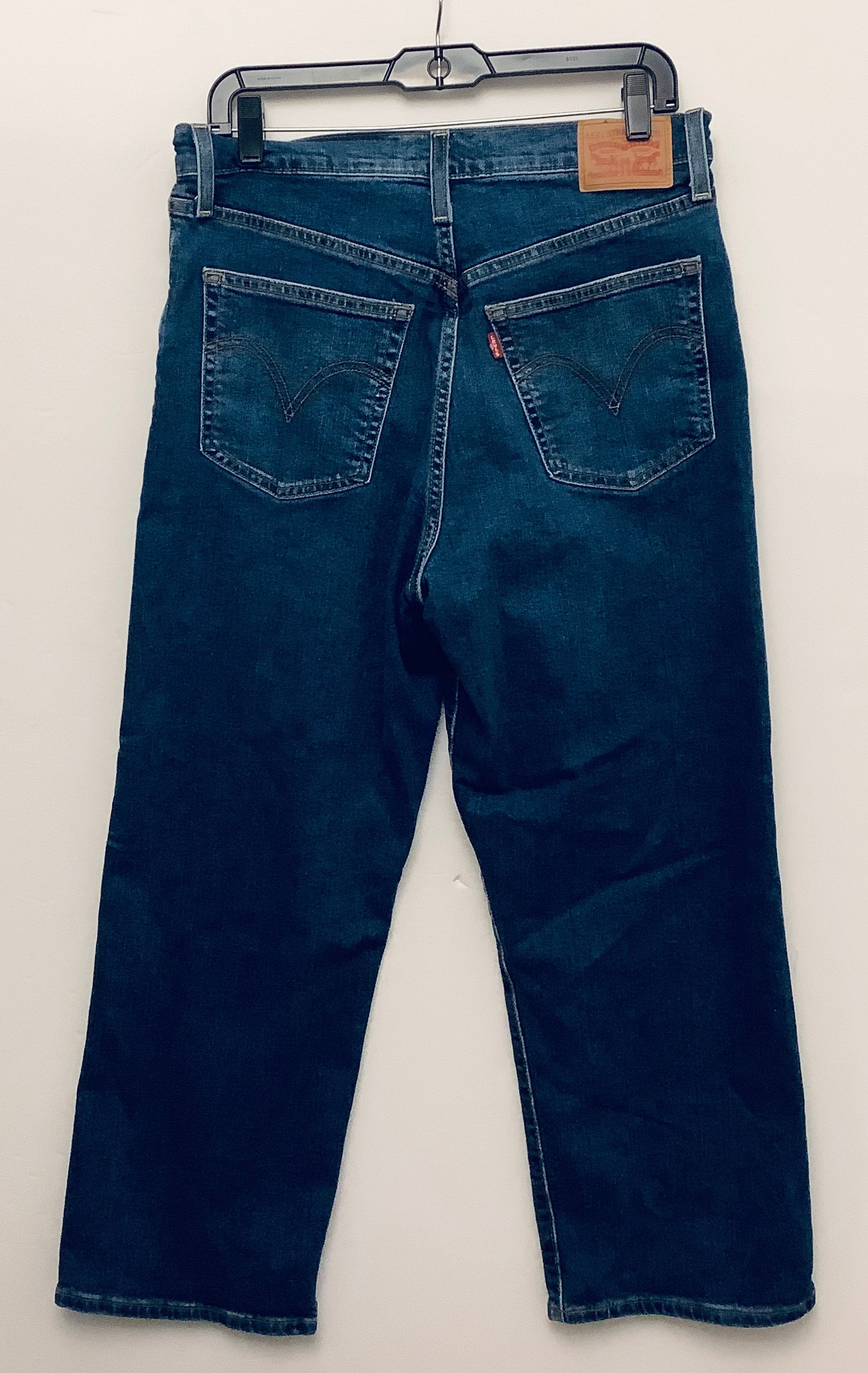 Jeans Straight By Levis In Blue Denim, Size: 12