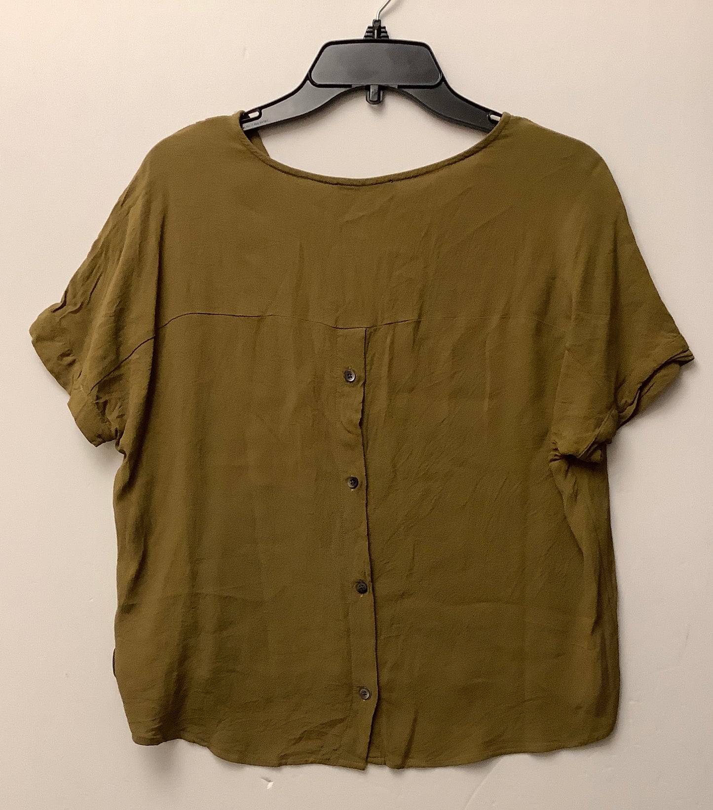 Top Short Sleeve By Madewell In Green, Size: S