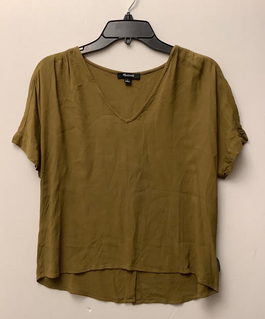 Top Short Sleeve By Madewell In Green, Size: S