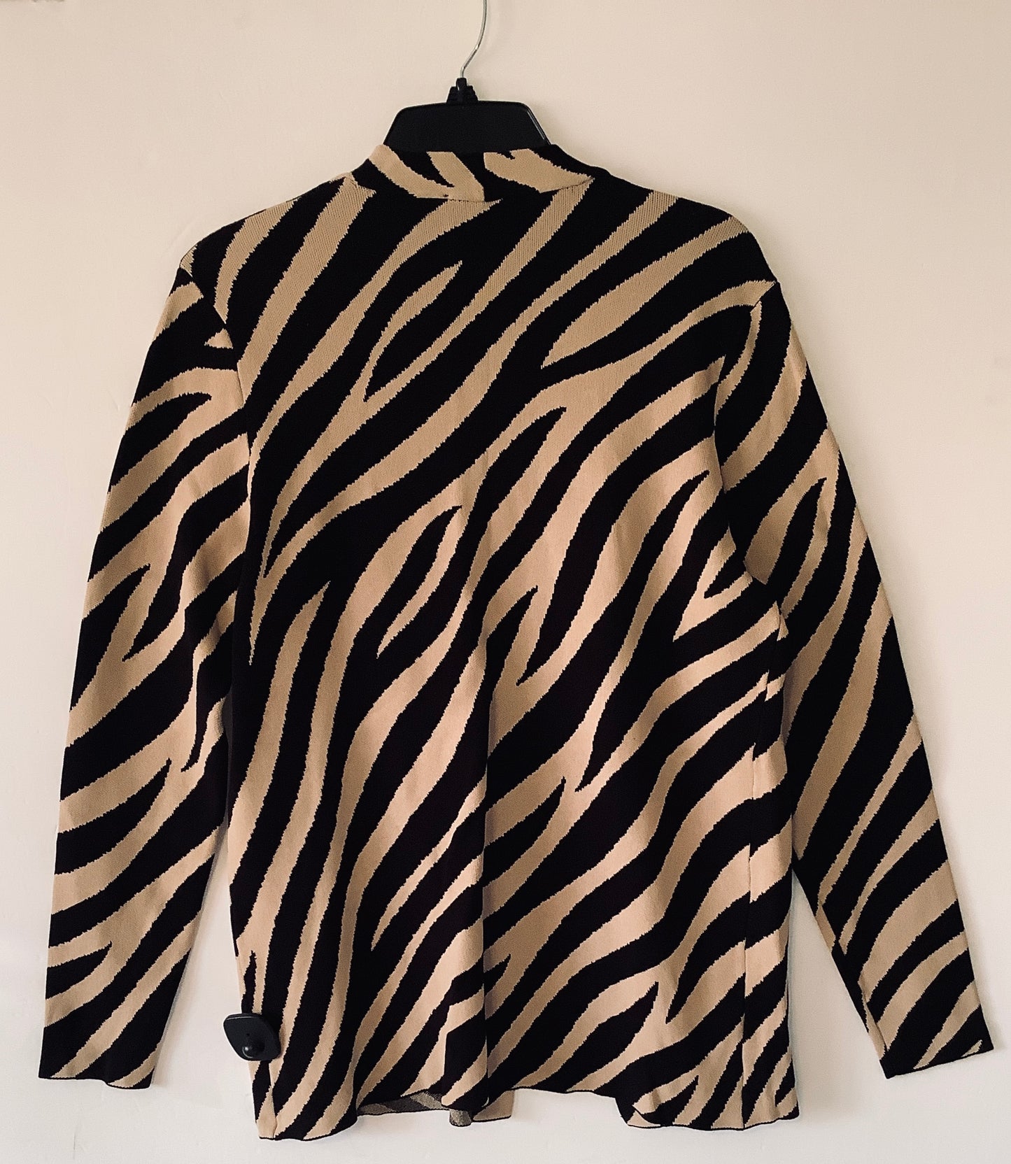 Sweater Cardigan By Ann Taylor In Animal Print, Size: M