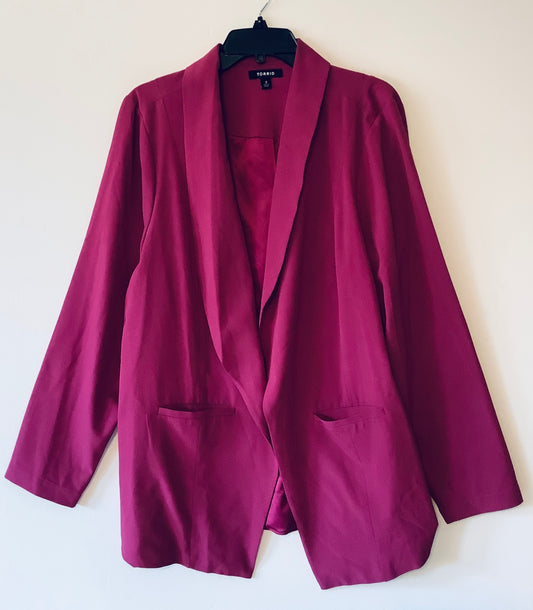 Blazer By Torrid In Pink, Size: 2x