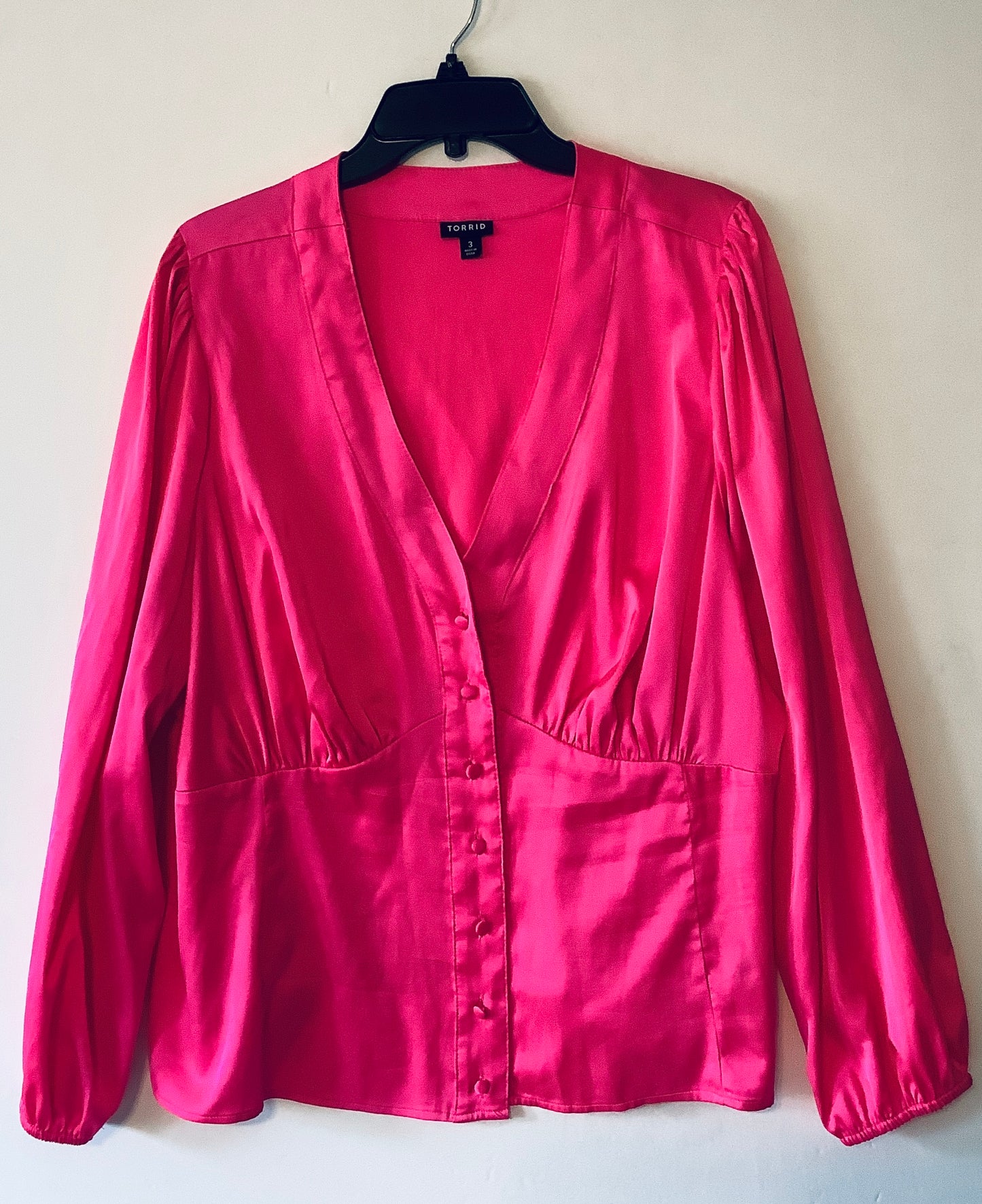 Top Long Sleeve By Torrid In Pink, Size: 3x