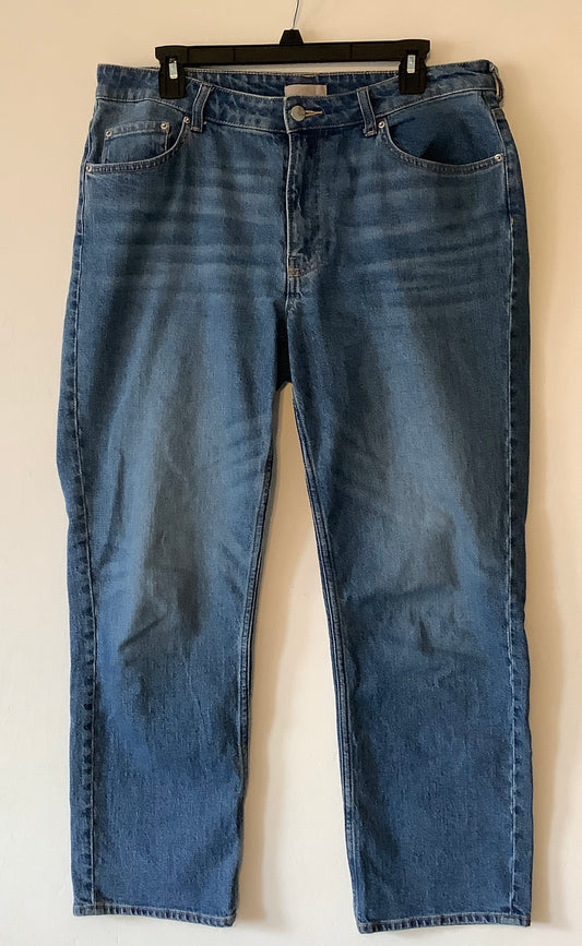 Jeans Boyfriend By H&m In Blue Denim, Size: 10