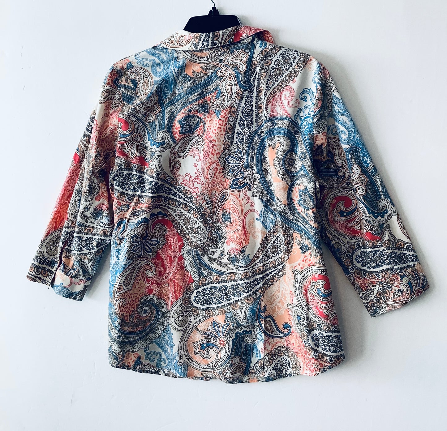 Top Long Sleeve By Chicos In Paisley Print, Size: M