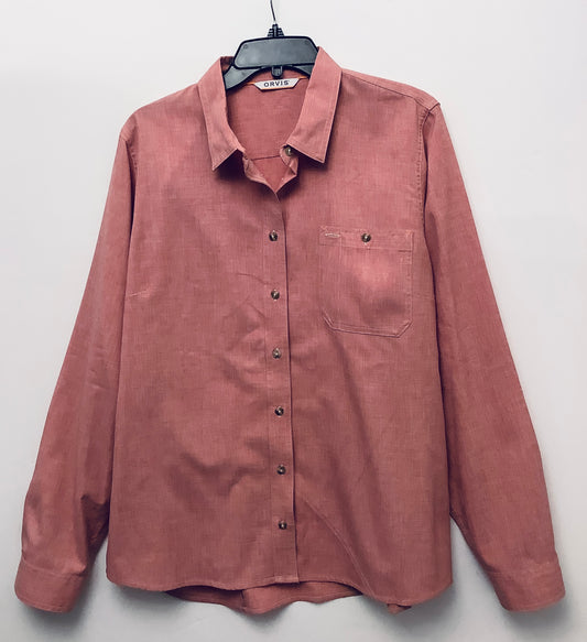 Top Long Sleeve By Orvis In Red, Size: Xl