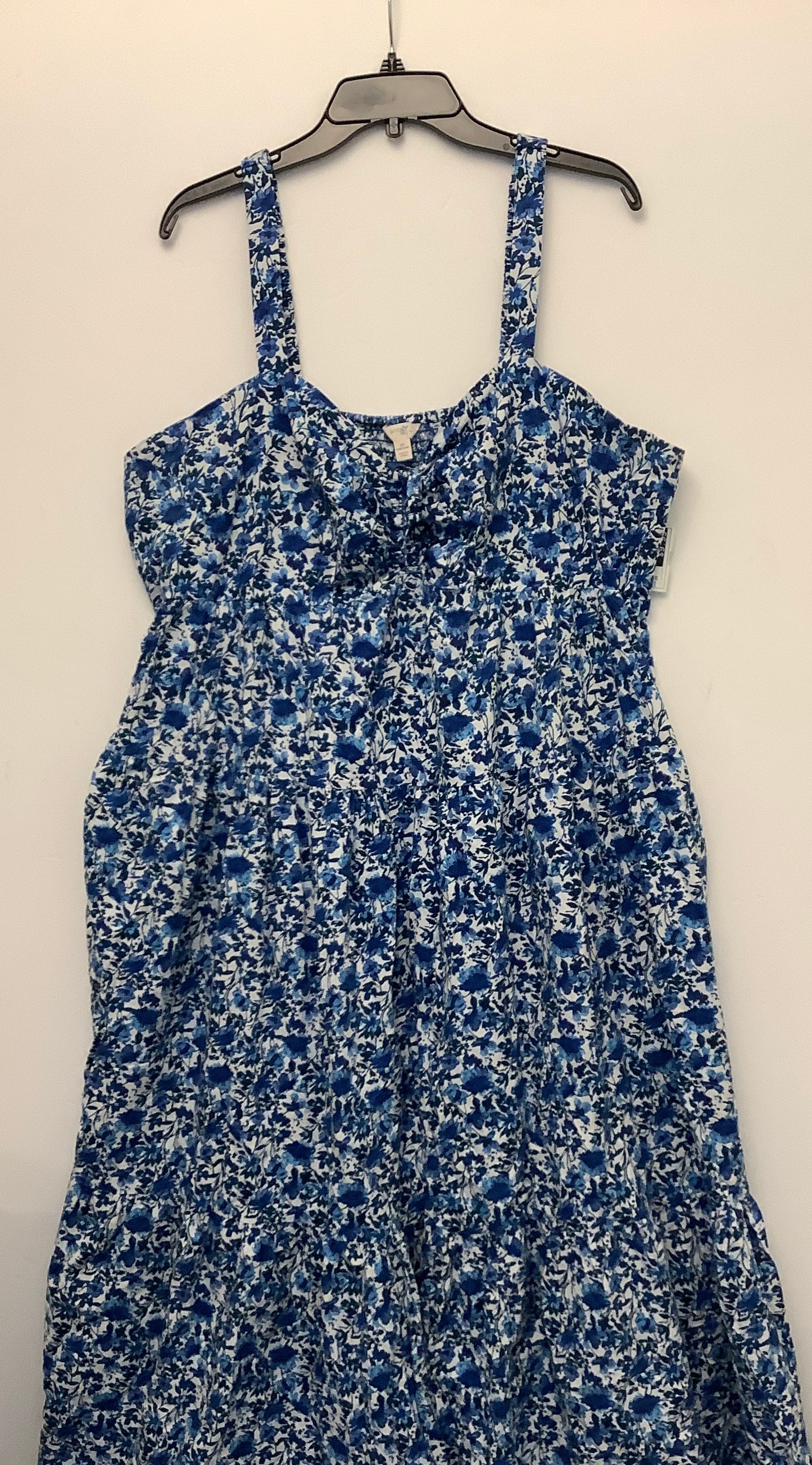 Dress Casual Maxi By Terra & Sky In Blue, Size: 2x