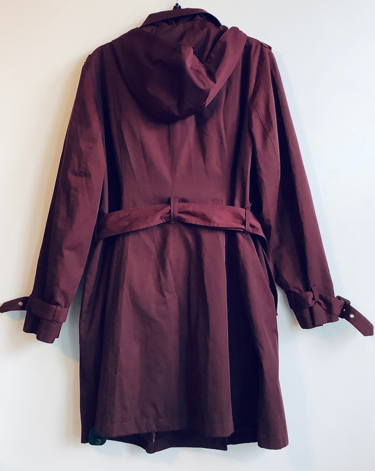 Coat Designer By Michael Kors In Maroon, Size: Xxl