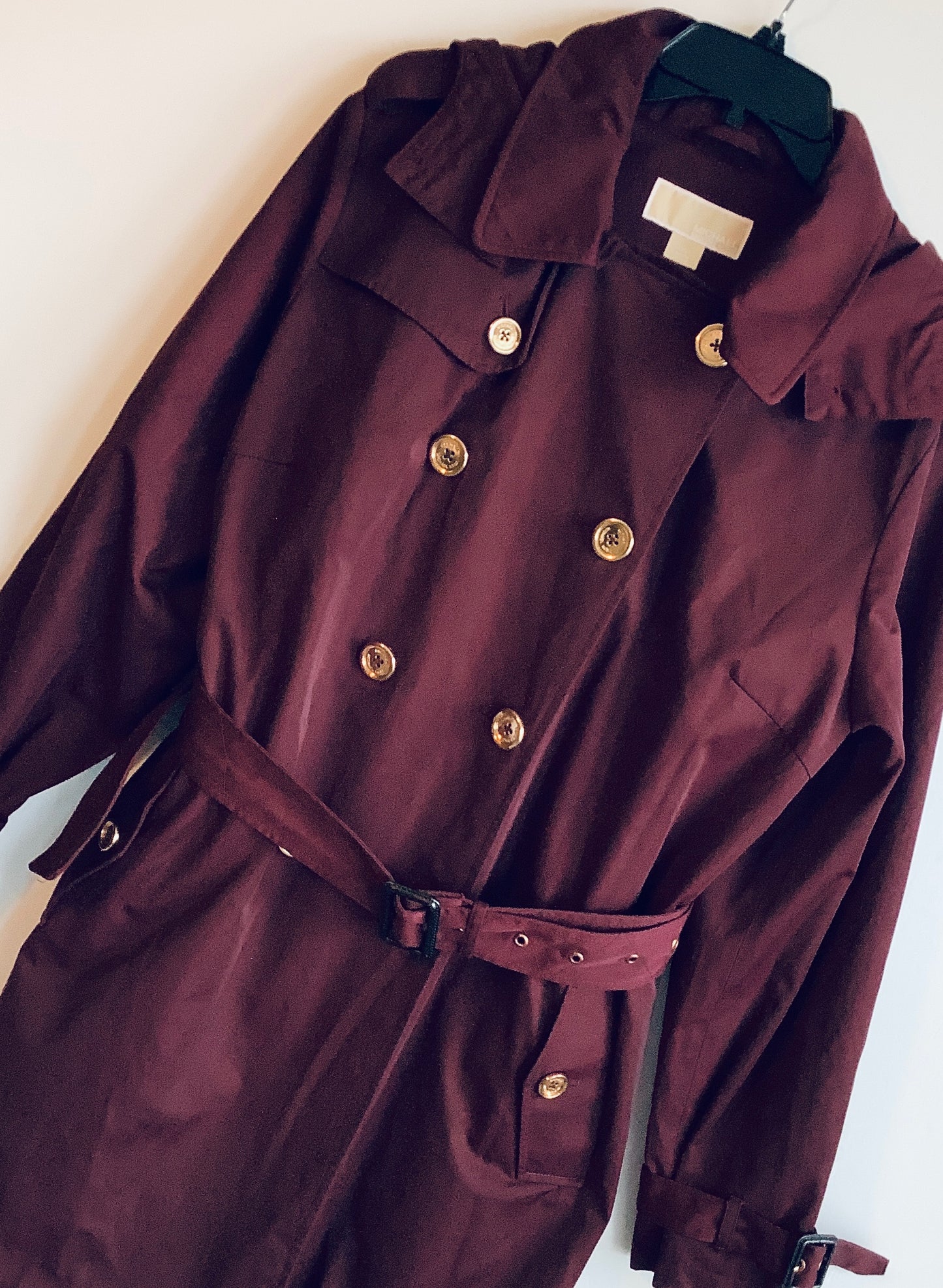 Coat Designer By Michael Kors In Maroon, Size: Xxl