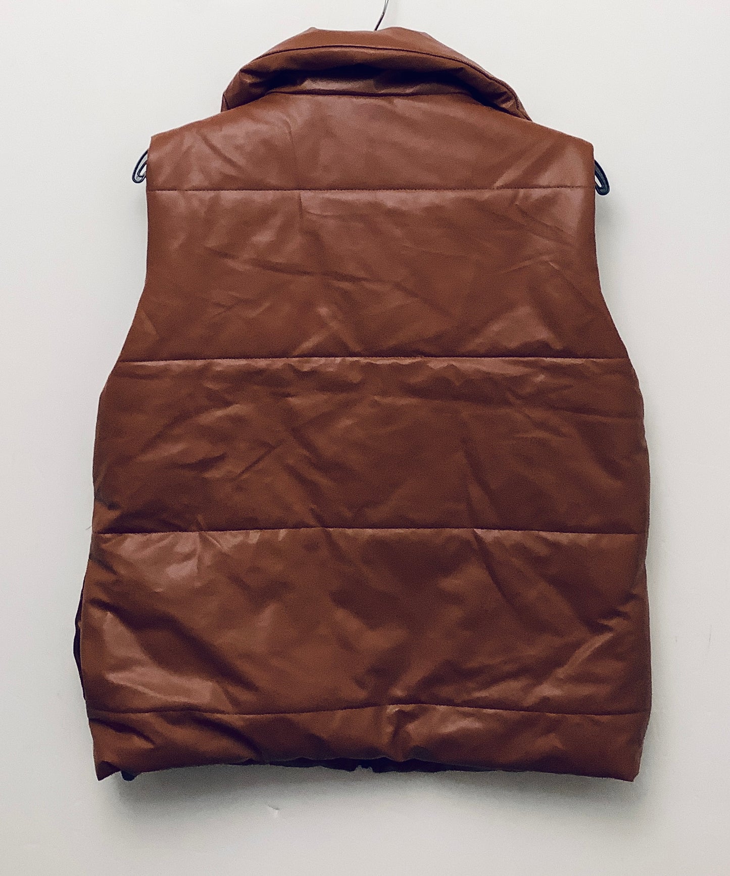 Vest Puffer & Quilted By Andree By Unit In Brown, Size: S