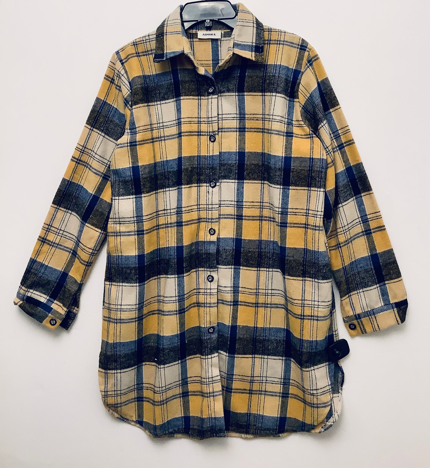 Jacket Shirt By Clothes Mentor In Yellow, Size: M