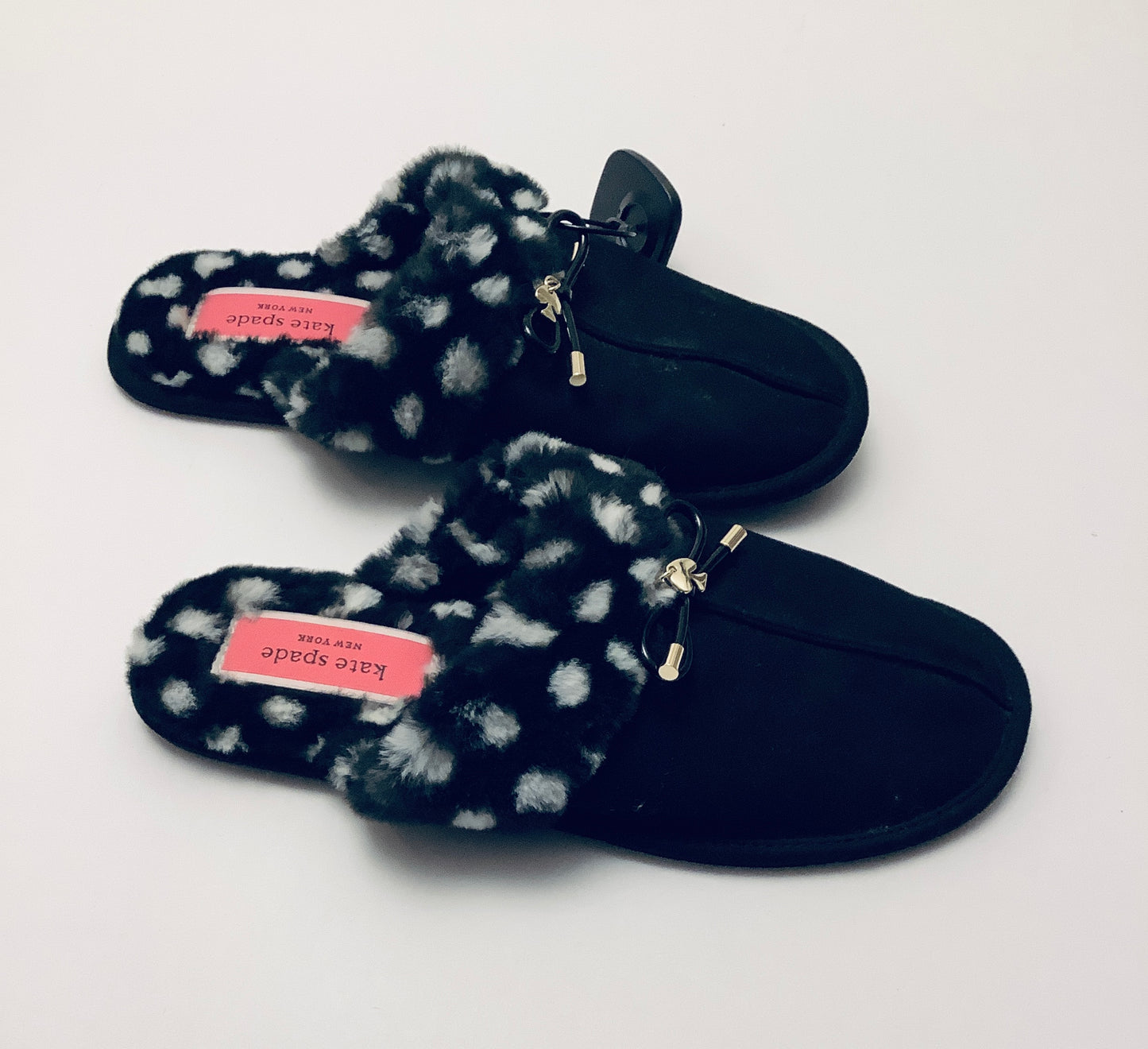 Slippers Designer By Kate Spade In Black