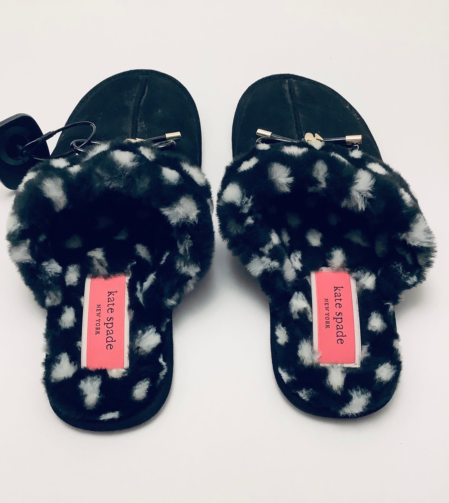 Slippers Designer By Kate Spade In Black