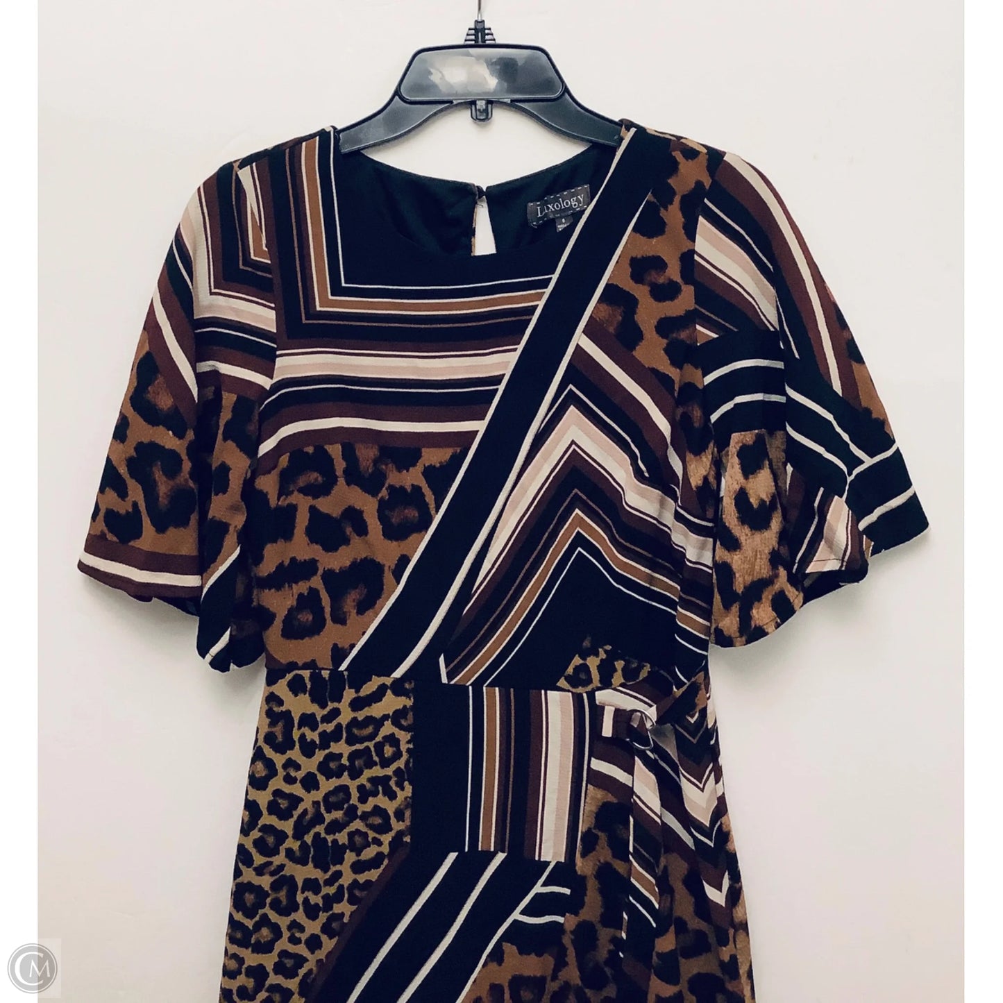 Dress Casual Midi By Luxology In Brown, Size: S