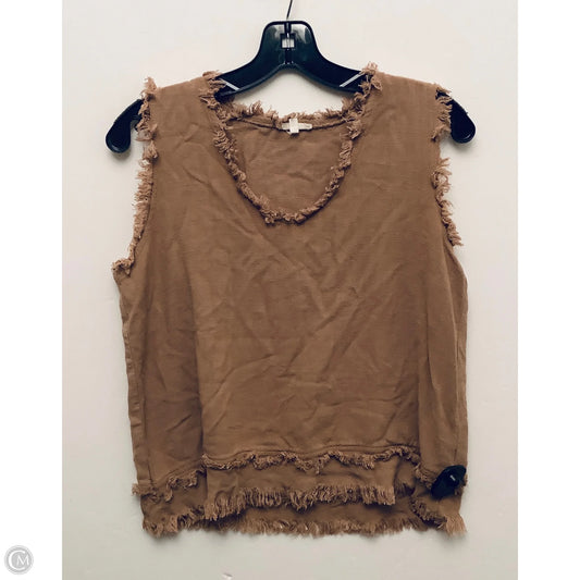 Top Sleeveless By La Miel In Brown, Size: S