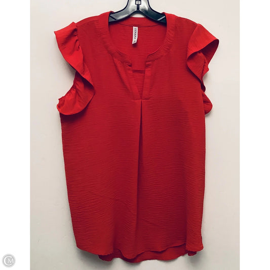 Top Sleeveless By Zenana Outfitters In Red, Size: Xl