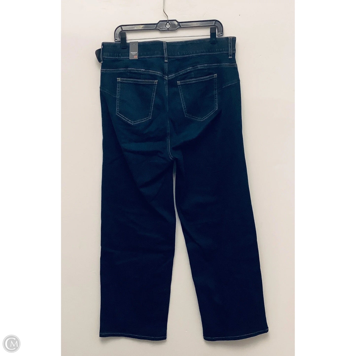Jeans Wide Leg By Torrid In Blue Denim, Size: 14