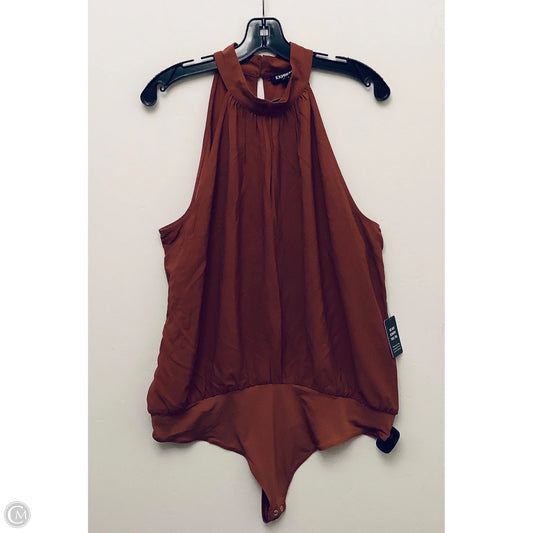 Top Sleeveless By Express In Copper, Size: Xl