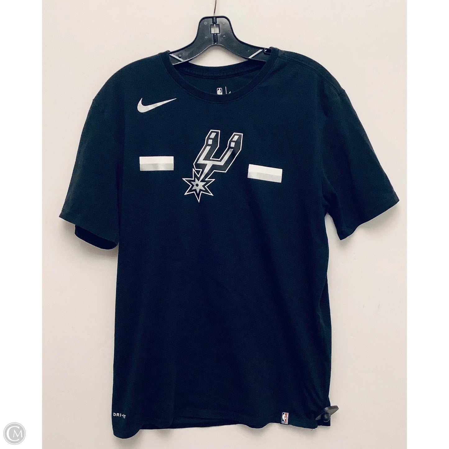 Top Short Sleeve Basic By Nike Apparel In Black, Size: L