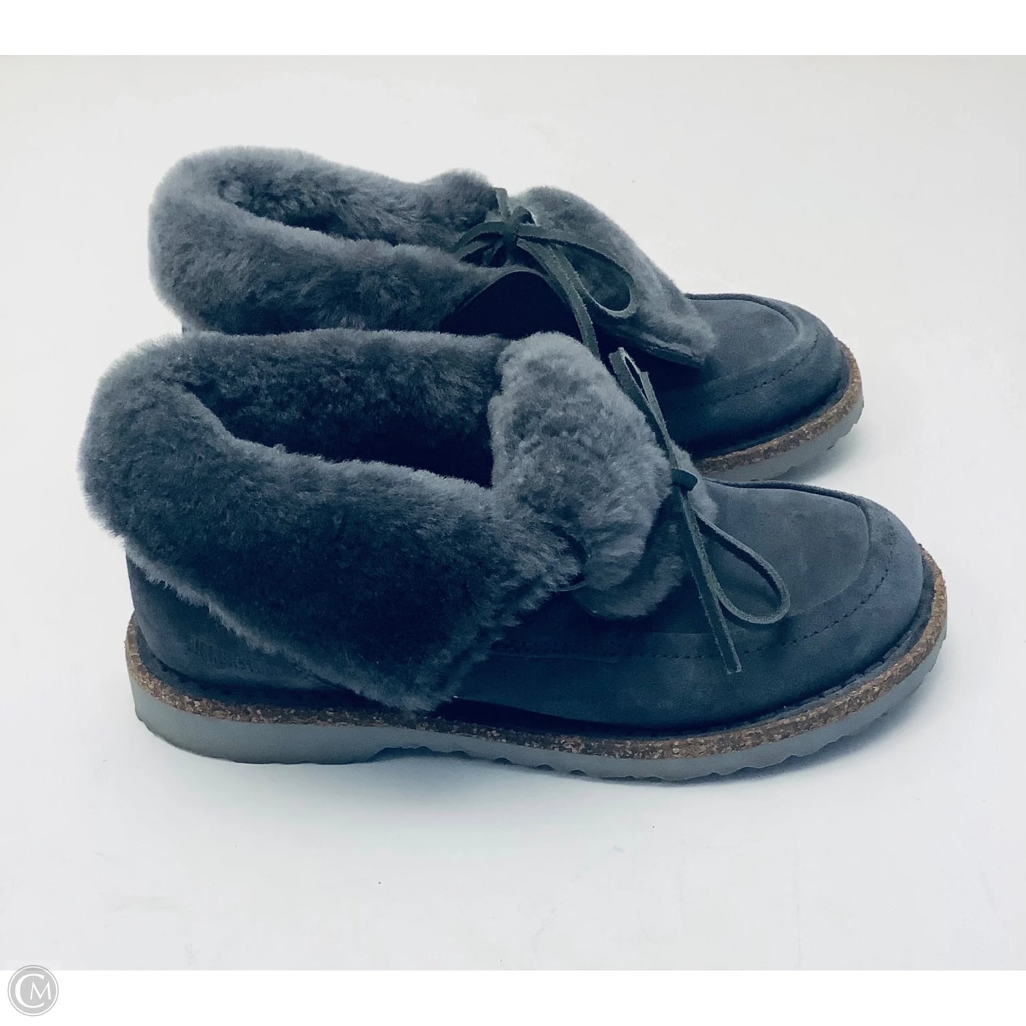 Shoes Flats By Birkenstock In Grey, Size: 7