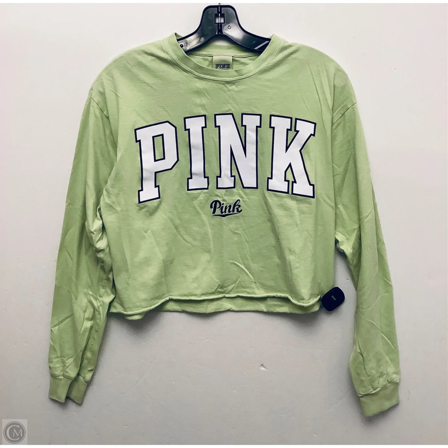 Top Long Sleeve Basic By Pink In Yellow, Size: Xs