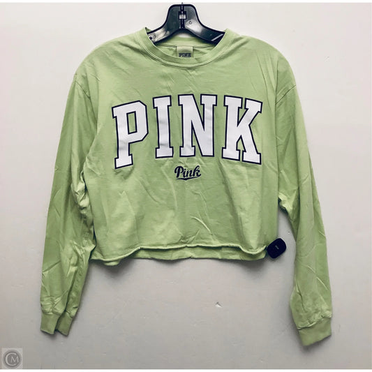 Top Long Sleeve Basic By Pink In Yellow, Size: Xs