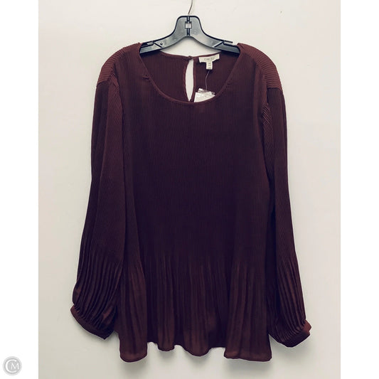 Top Long Sleeve By Cme In Purple, Size: 2x