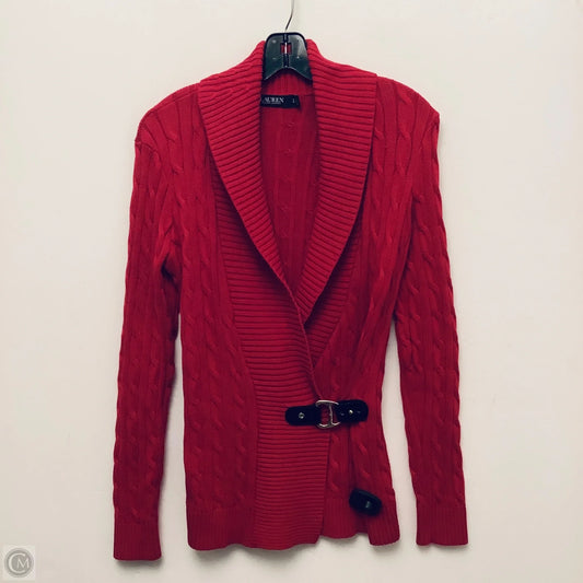 Sweater By Lauren By Ralph Lauren In Red, Size: S