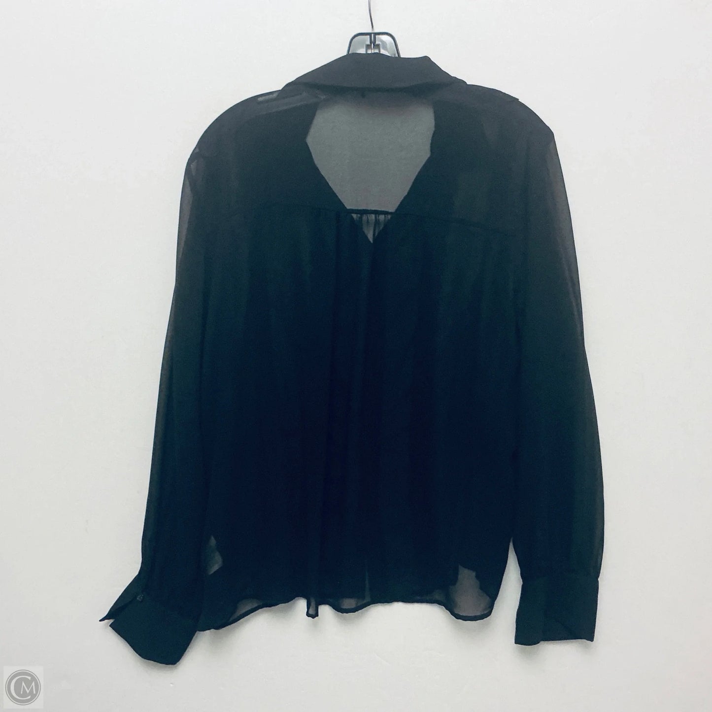Top Long Sleeve By Zara In Black, Size: Xl