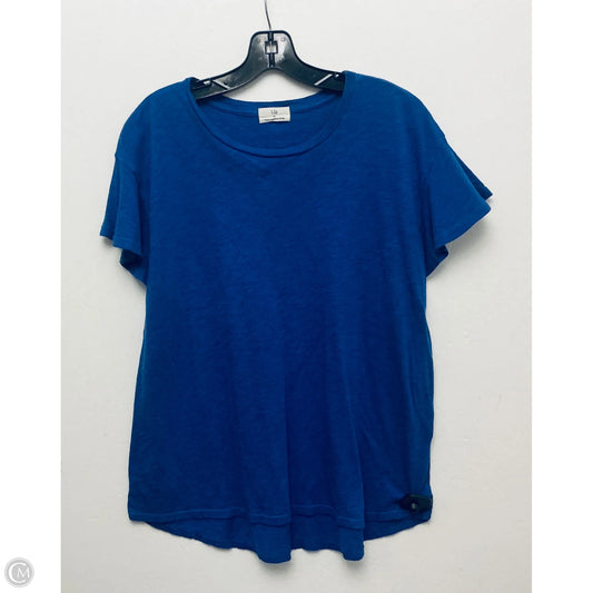Top Short Sleeve Basic By T.la In Blue, Size: M
