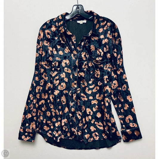 Top Long Sleeve By Entro In Grey, Size: L