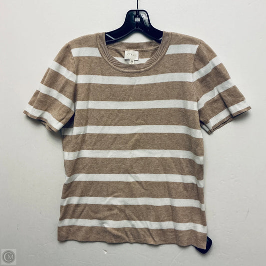Top Short Sleeve By Cyrus In Striped Pattern, Size: M