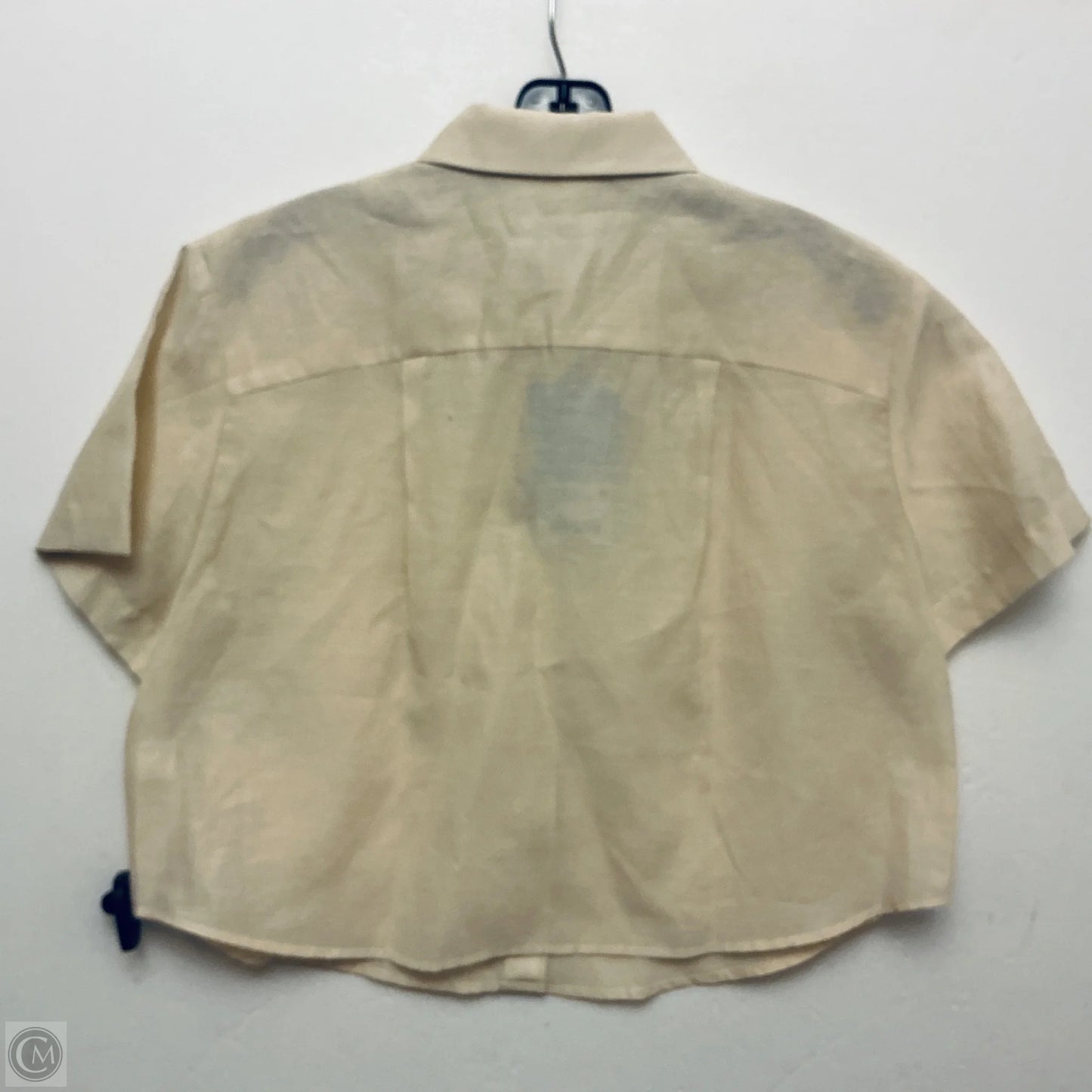 Top Short Sleeve By Antonio Melani In Cream, Size: M