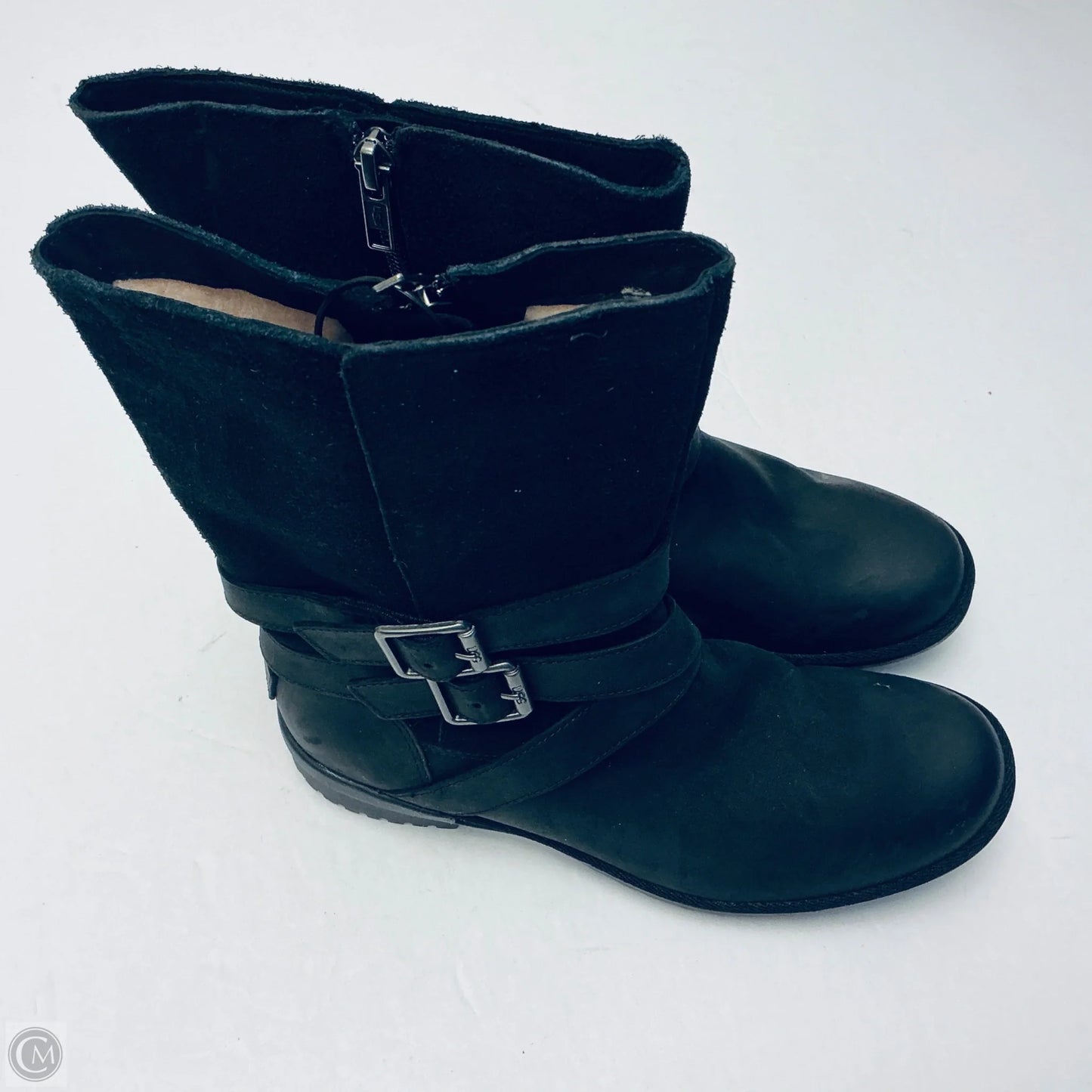 Boots Designer By Ugg In Black, Size: 7