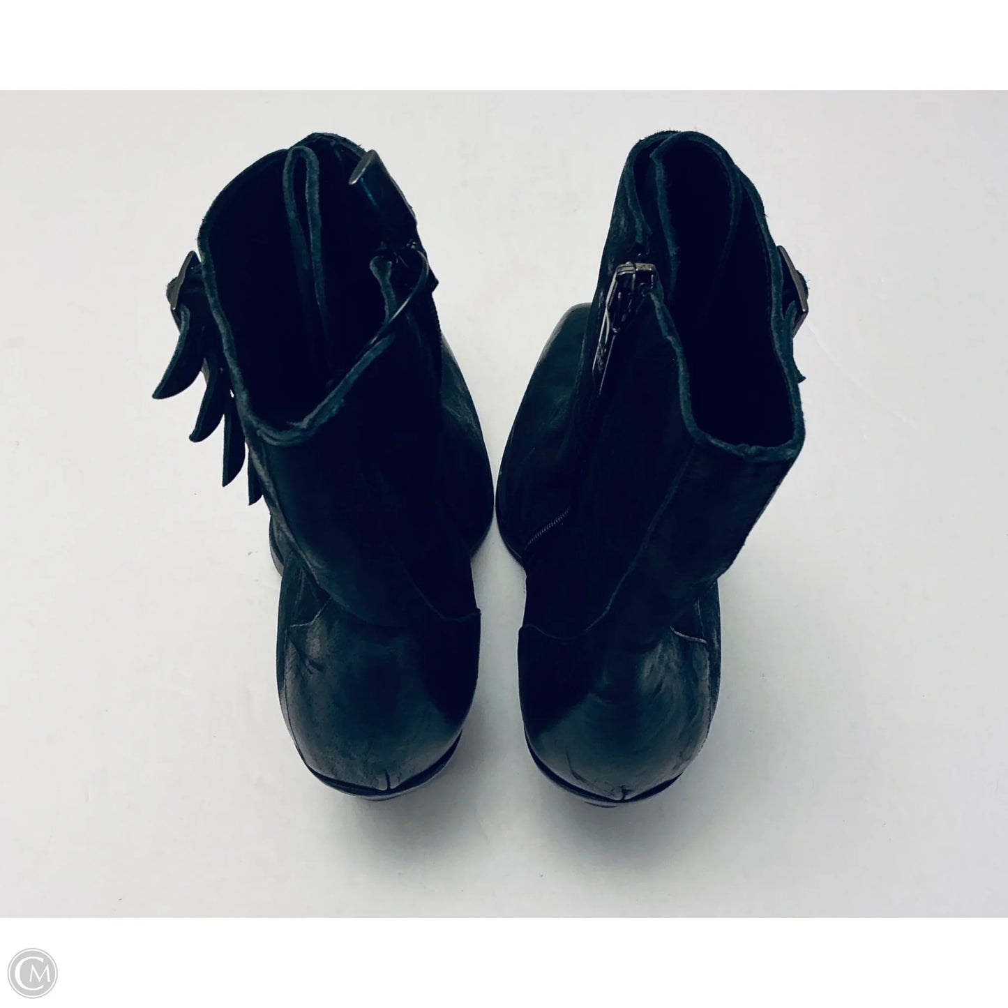 Boots Ankle Heels By Jo Ghost In Black, Size: 7