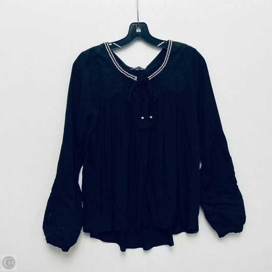 Top Long Sleeve By Hale Bob In Black, Size: M