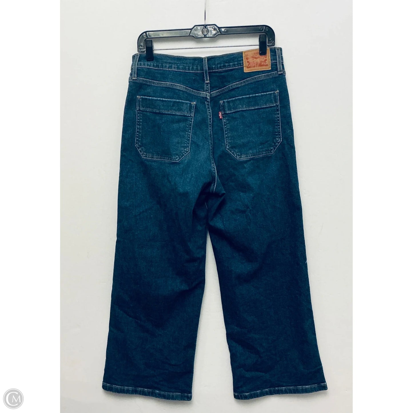 Jeans Wide Leg By Levis In Blue Denim, Size: 10