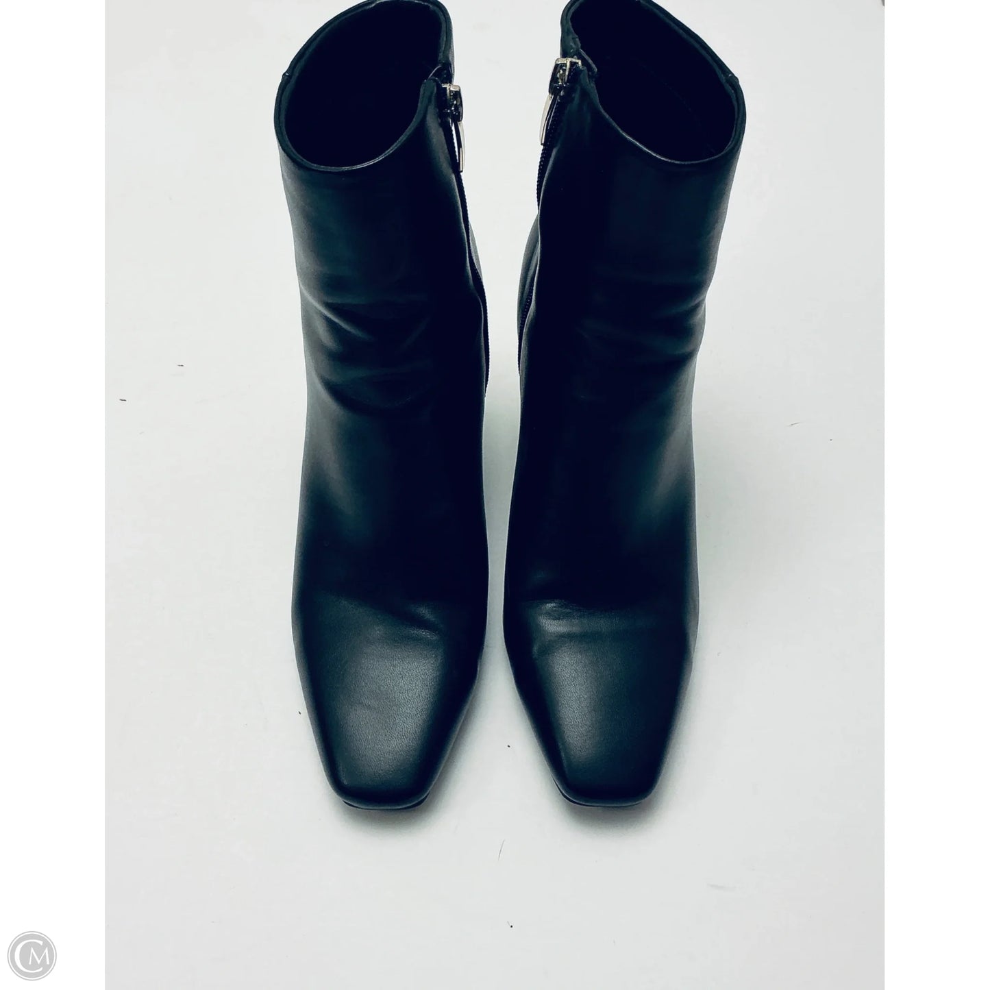 Boots Ankle Heels By Nine West In Black, Size: 9