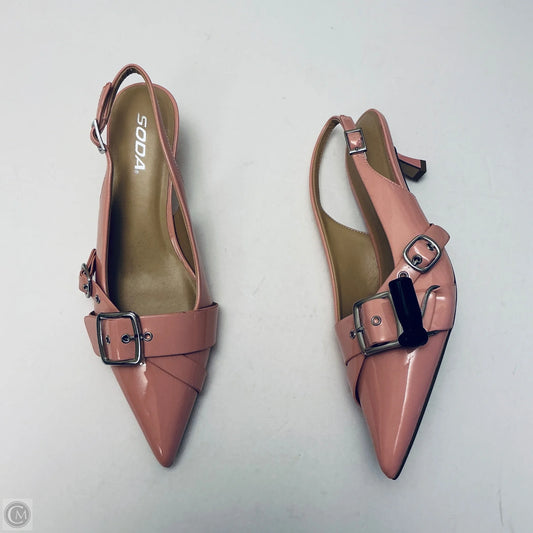 Shoes Flats By Soda In Pink, Size: 11