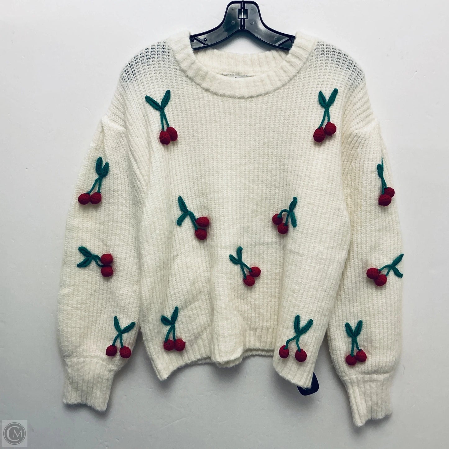 Sweater By See And Be Seen In Cream, Size: L