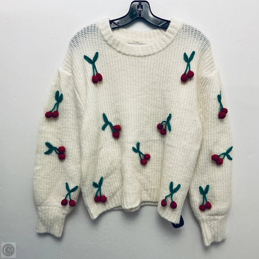 Sweater By See And Be Seen In Cream, Size: L