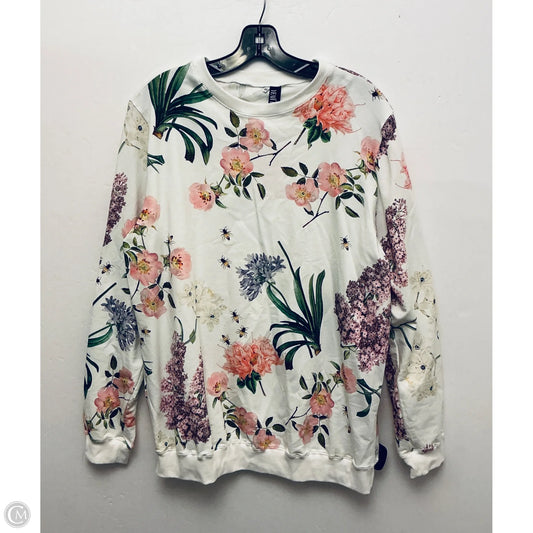 Sweatshirt Crewneck By Cme In Floral Print, Size: Xl