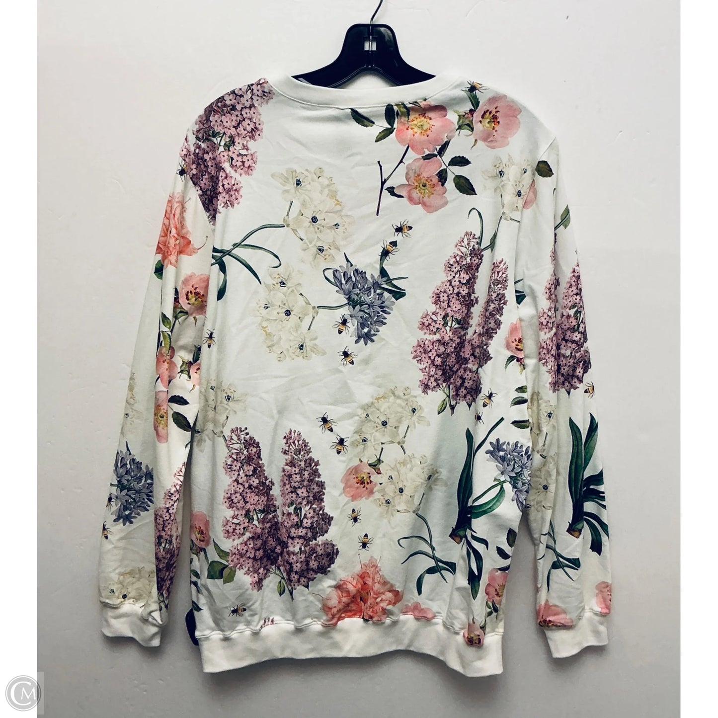 Sweatshirt Crewneck By Cme In Floral Print, Size: Xl