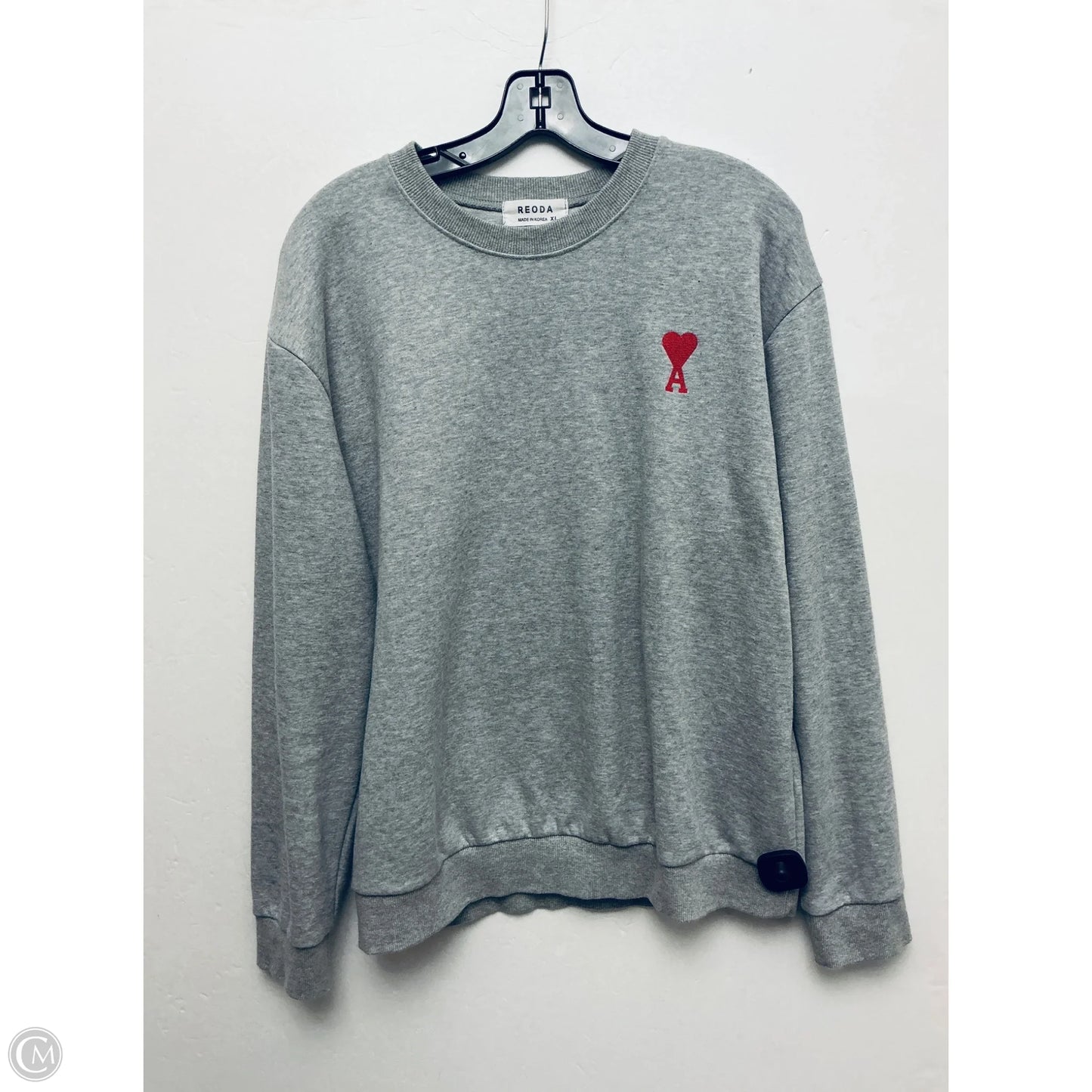 Sweatshirt Crewneck By Clothes Mentor In Grey, Size: Xl