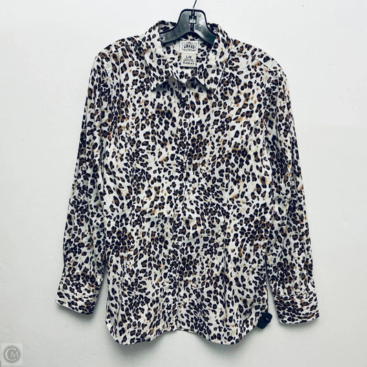 Top Long Sleeve By Ariat In Animal Print, Size: L