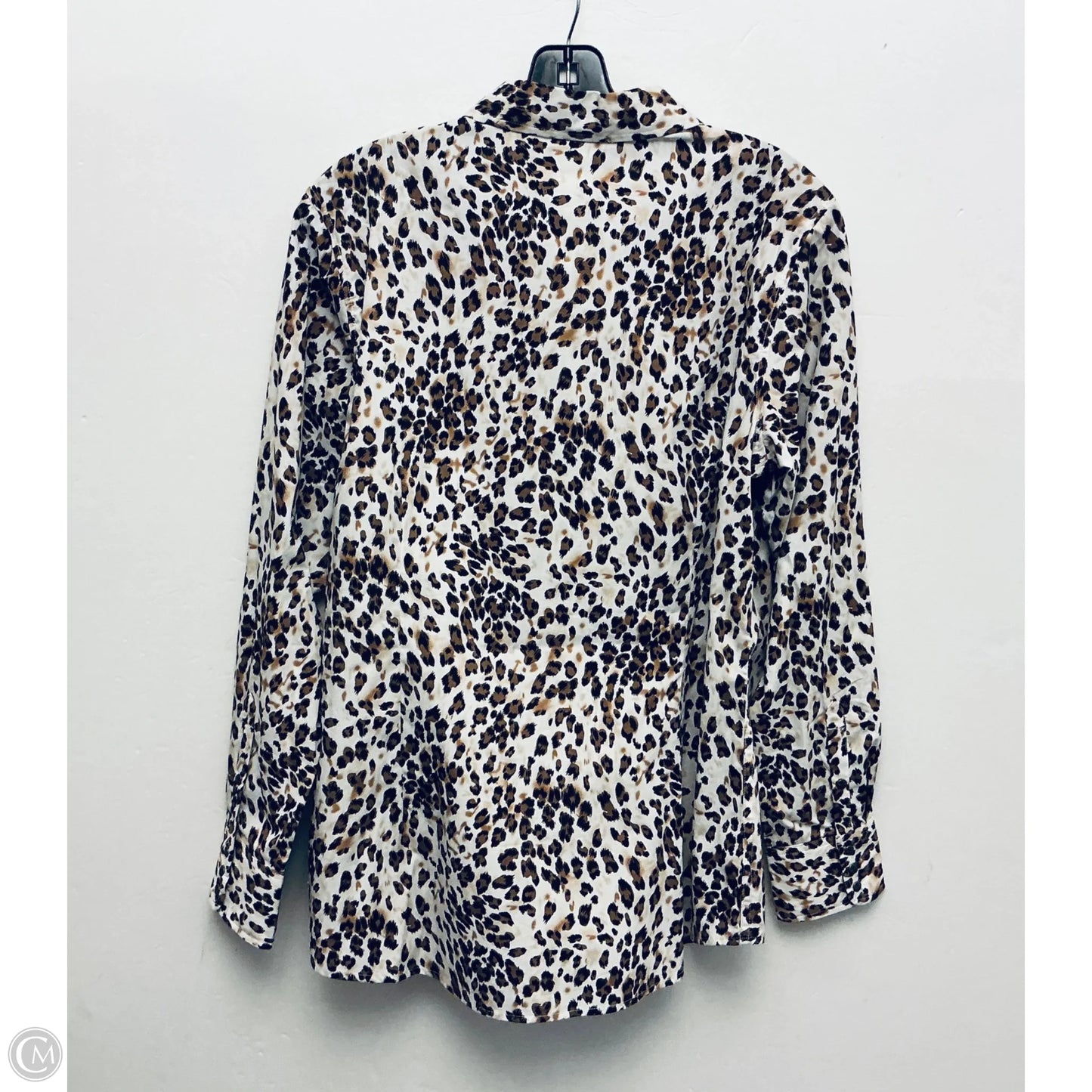 Top Long Sleeve By Ariat In Animal Print, Size: L